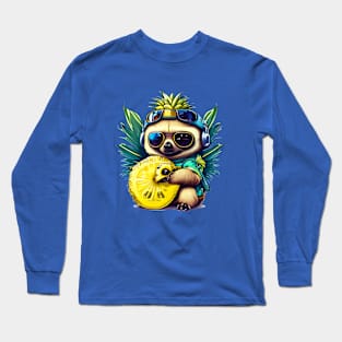 AI Citrus Sloth Long Sleeve T-Shirt